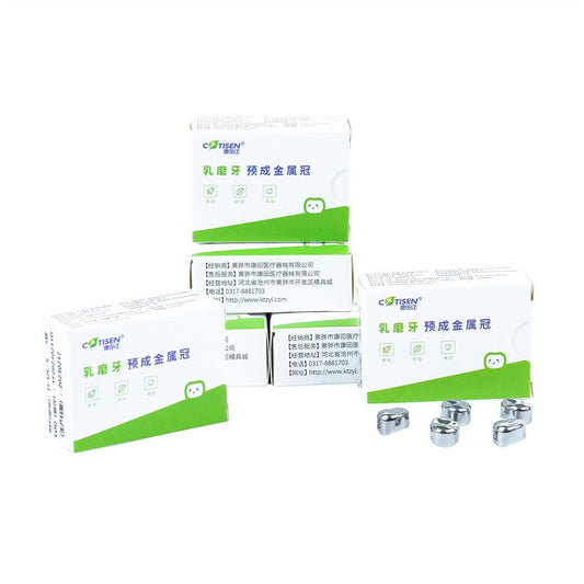 Pre-formed Metal Crowns for Primary Molars 5 pcs/box