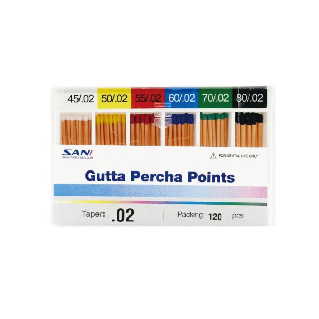 Gutta-Percha (Taper 02) Non Length-mark 45#-80#