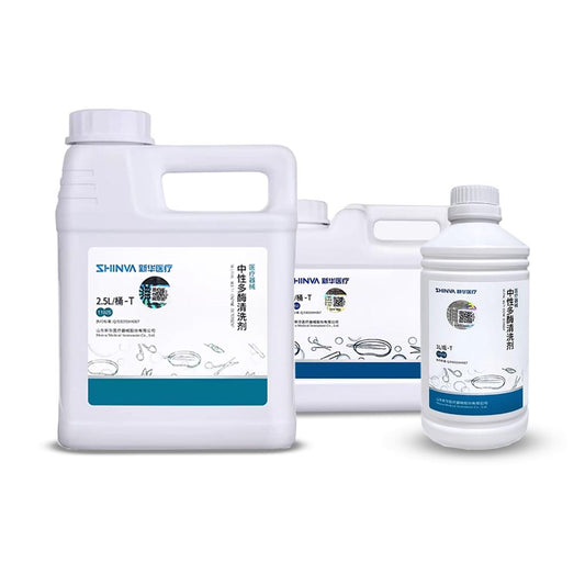 Multi-enzyme cleaning solution