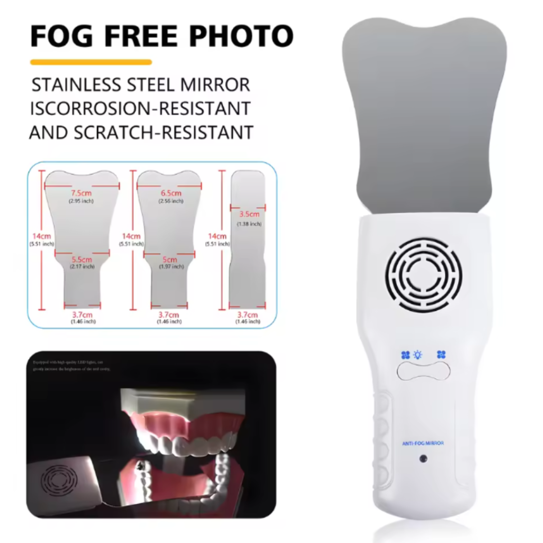 Dental Automatic Anti-fog Mirror for Oral Photography Reflector