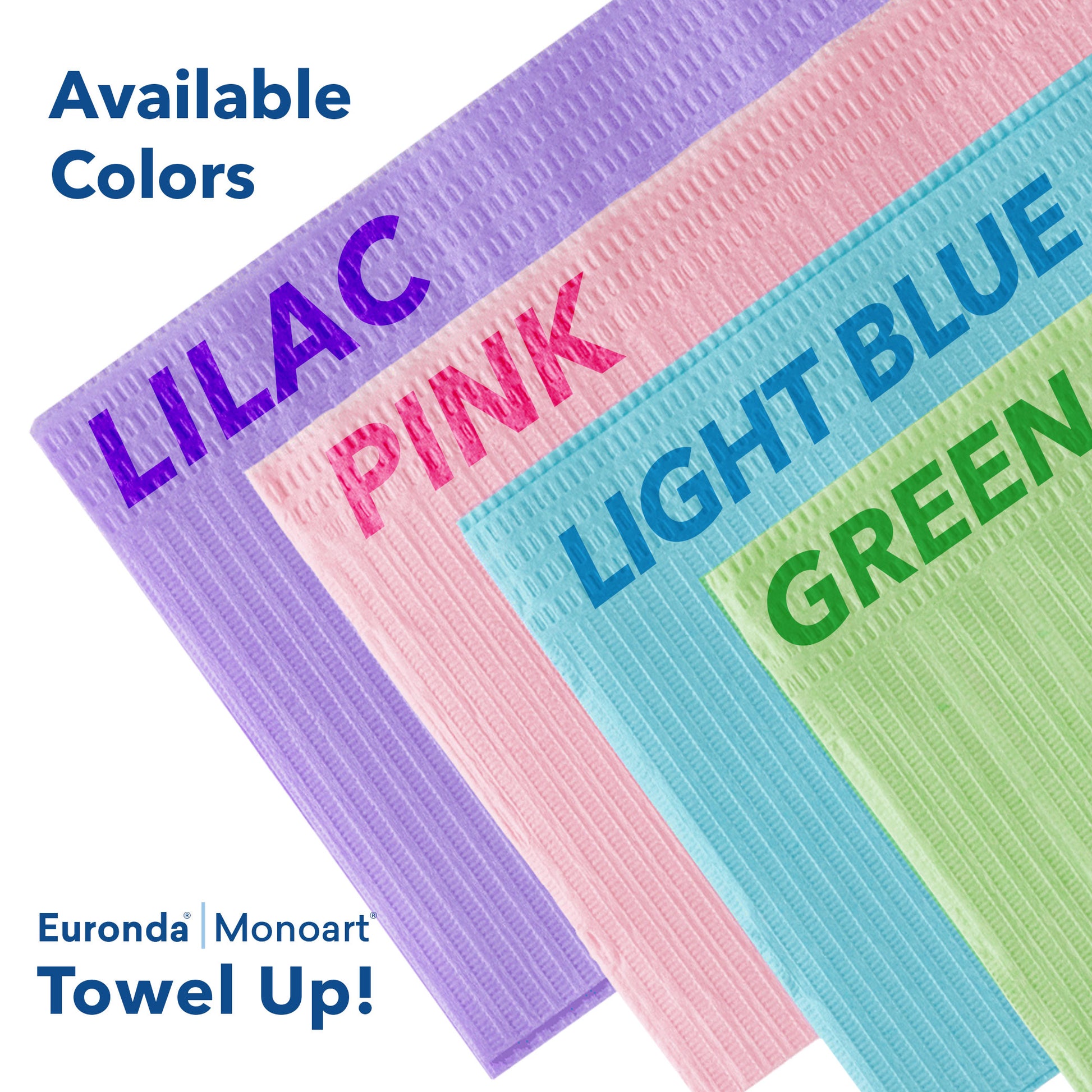 Towel Up 50 pcs Euronda Monoart - Highly Absorbent Disposable Dental Patient Bib