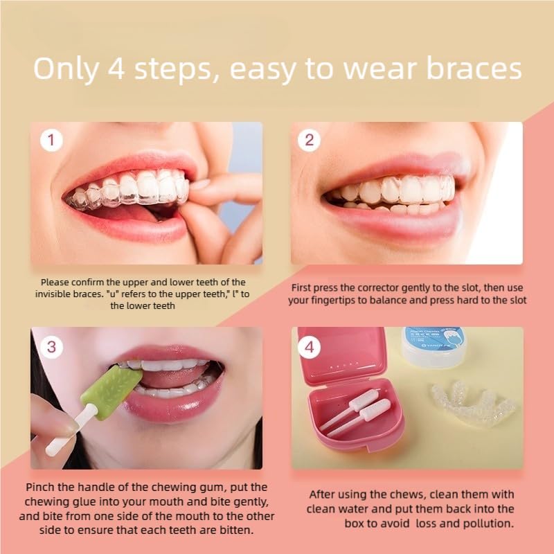 YANDY Dental Aligner Chewies, 6-Pack Silicone Orthodontic Chompers Aligner Trays Seaters,Ice-cream mode,Chewies for Invisalign Aligners