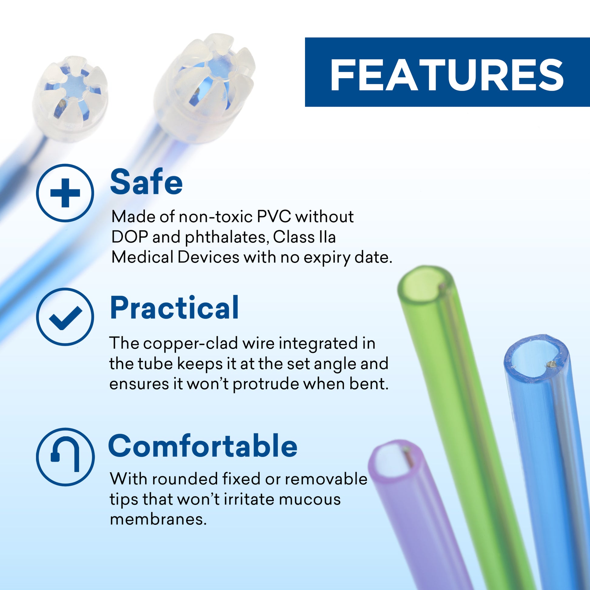 Saliva Ejector | Euronda Monoart (3 PACKS BUNDLE PROMO) – Made in Italy | Non-toxic PVC, Phthalate-free (PROS APAC Dental)
