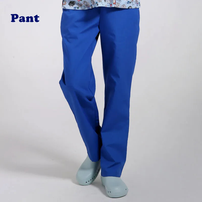 ANNO Work Trouser Doctor Nurse Uniform Bottoms Cotton More Pockets Dental Scrubs Pants SPA Nursing Scrub Pants