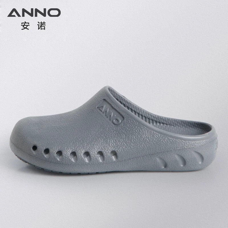ANNO EVA Soft Doctors Nurses Shoes Hospital Clog Operating Room Lab SPA Beauty Salon Slipper Work Flat Shoes With Foot Pad