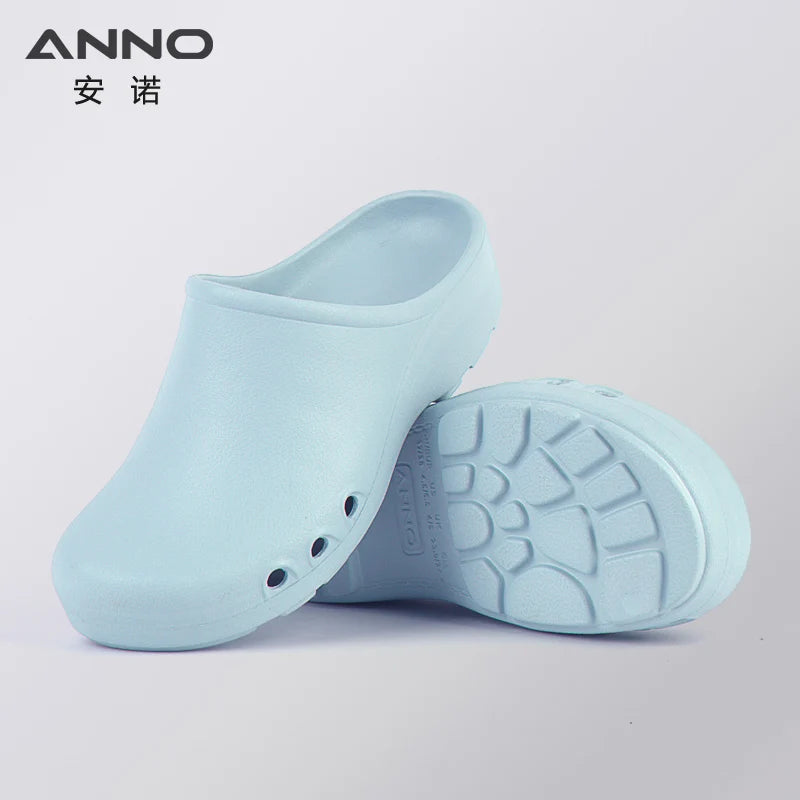 Soft Doctors Nurses Shoes EVA Anti-slip Clogs Operating Room Lab Slippers Chef Work Flat flip flop Suitable for Long Standing