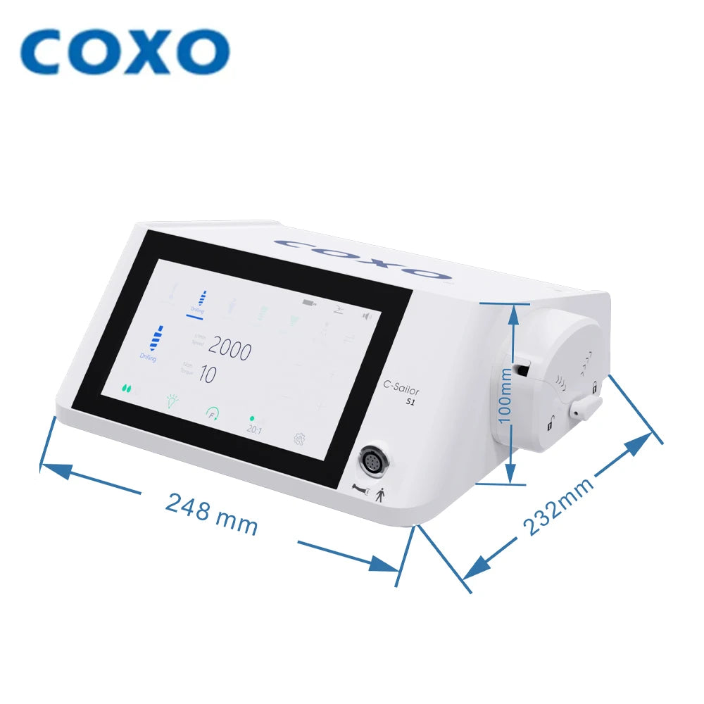 COXO C-SAILOR S1 Dental Implant System 4th Generation Hummingbird Brushless Motor with metal interface for greater durability.