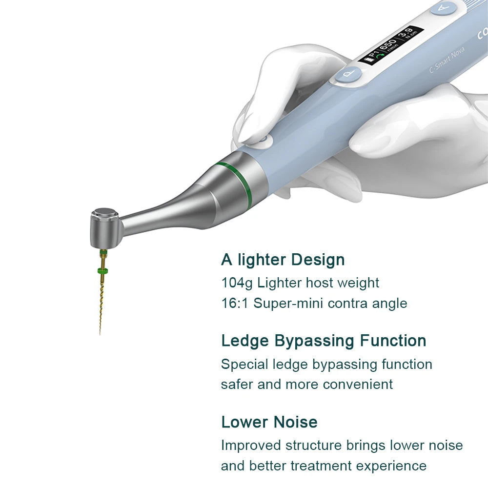 Dental Endo Motor COXO C-SMART NOVA Wireless 16:1 Head 360° Adjustable Handpiece for Root Canal Treat T-Mode Endodontic Motor