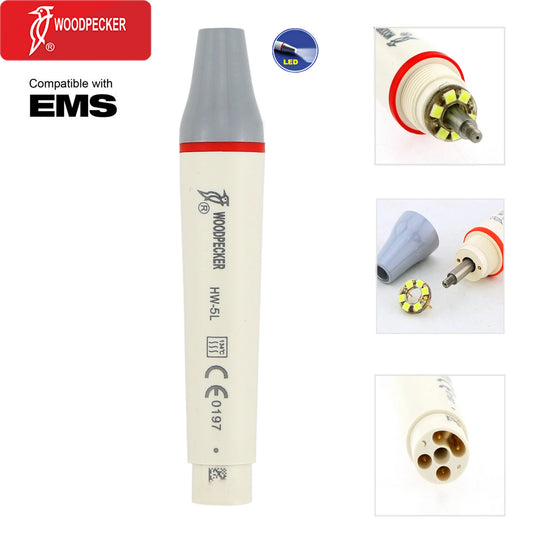 Woodpecker Dental Ultrasonic Scaler Handpiece Dentistry Ultrasound Scaling Handle HW-5L DTE HD-7L Dental Products HW-5L