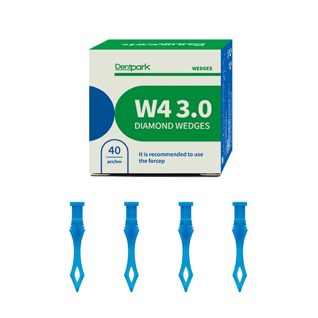 Dentpark/ Dental diamond Shape Interproximal wedges W4 3.0 Good separation force and fit Plastic Tooth Gap Dentistry Tools Small 40pcs