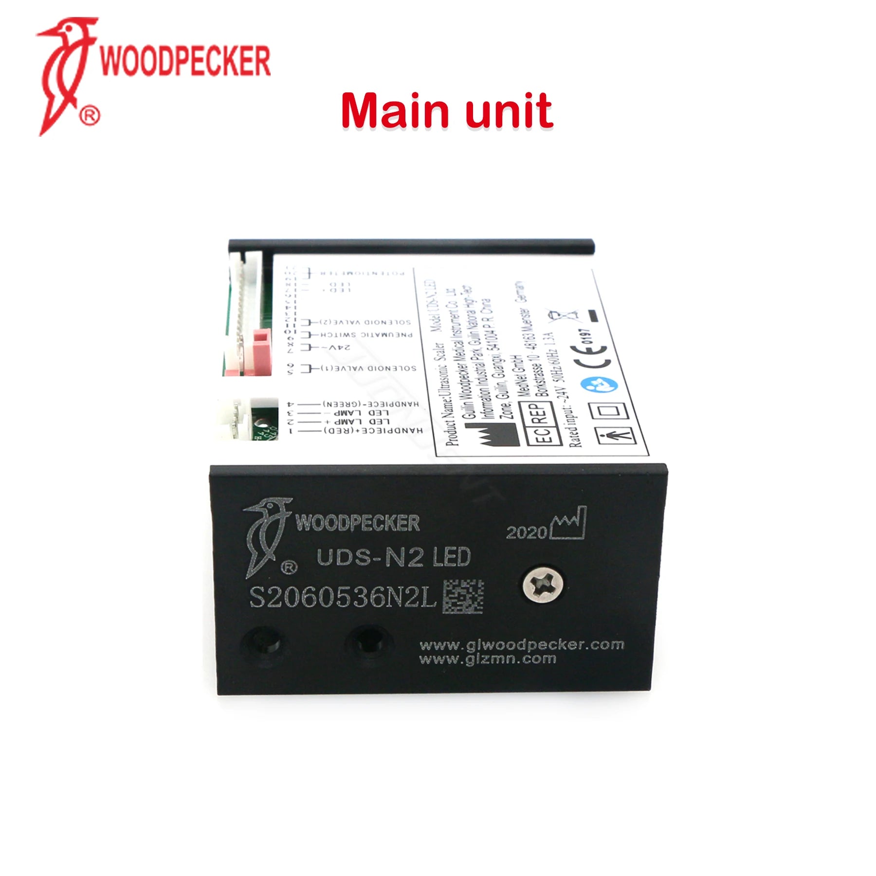 Woodpecker Ultrasonic Scaler Dental Scaler Build In UDS N2 LED Kit With HW-5L Detachable Handpiece Cable Dentistry Unit Fit EMS N2-LED Main unit