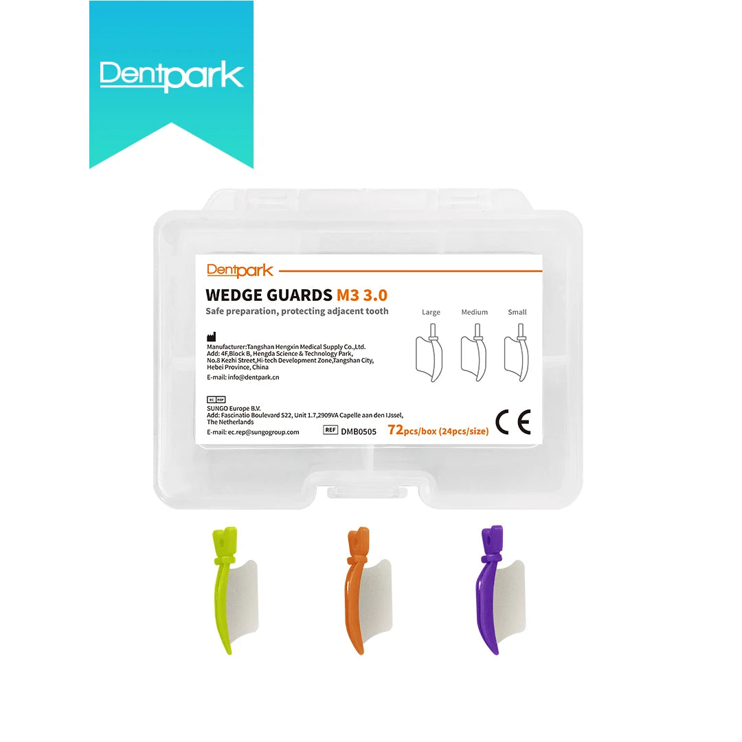 Dentpark Dental Interproximal Wedges kit or Refill Tooth Gap Sectional Matrix Dentistry Oral Care tools 134°Autoclavable M3 72pcs Assorted