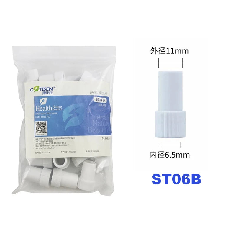 40Pcs=2 Bag COTISEN Dental Weak and Strong Suction Adapter Switching Connector ST06A/ST06B Dental Treatment Machine Accessories ST06B