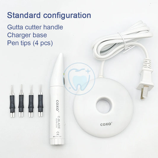 COXO C-BLADE Gutta Percha Cutter With 4 Tips Fast Heat Up and Cooling Dental Cordless Gutta Cutter Dental Equipment
