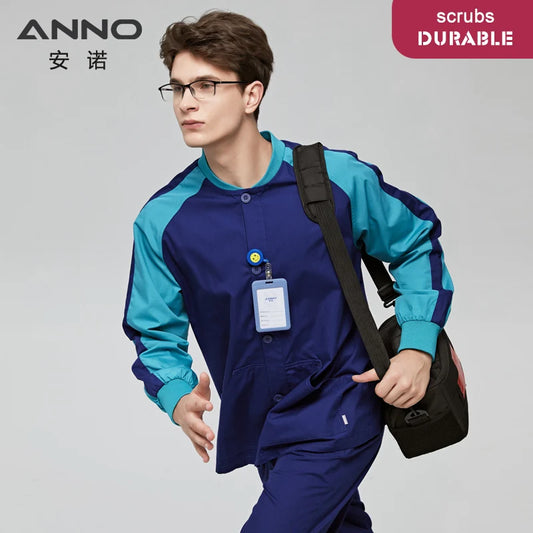 Long Sleeves Scrubs Jacket Pretty Outfit Nurse Out Coat Doctor Shirt Hospital Nursing Staff Uniforms Autumn Winter Work Wear 20SS051-ZangQin