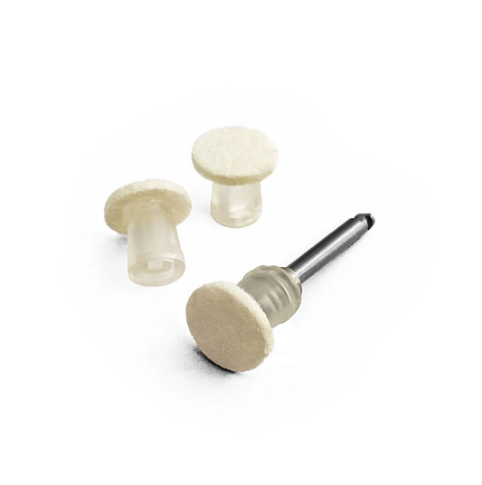 Dental Polishing Discs P10 50PCS & 1Mandrel for Anterior Composite Restoration, No-Scratch Felt Wheel Pre-impregnated Abrasive