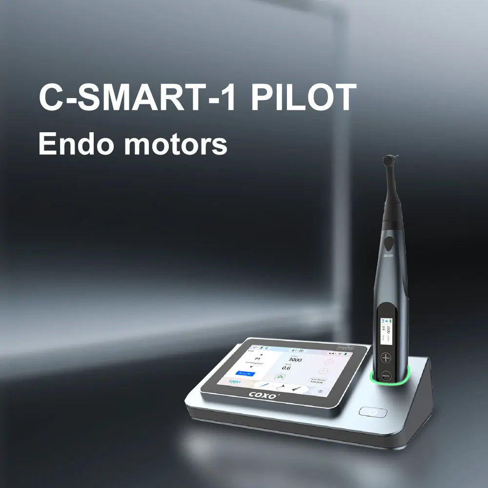 COXO C-SMART-i PILOT Dental Endo motors Large-size Color LCD 5 in 1 Functionality Contactless Super Mini Head charging