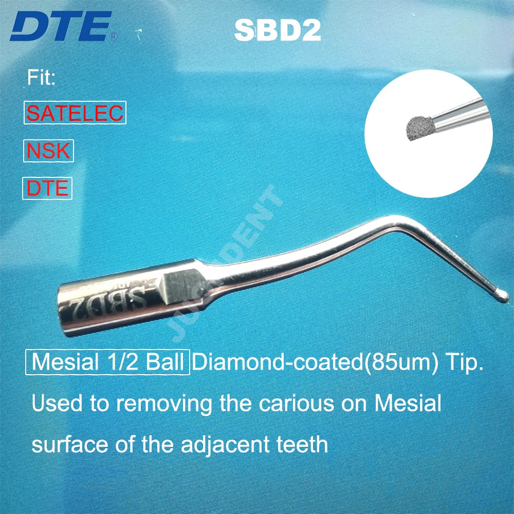 DTE Dental Ultrasonic Scaler Tips Tooth Scaling Tip Cavity Preparation Fit SATELEC NSK Scaler Handpiece SBD1 SBD2 SBD3 SBDR SBDL SBD2