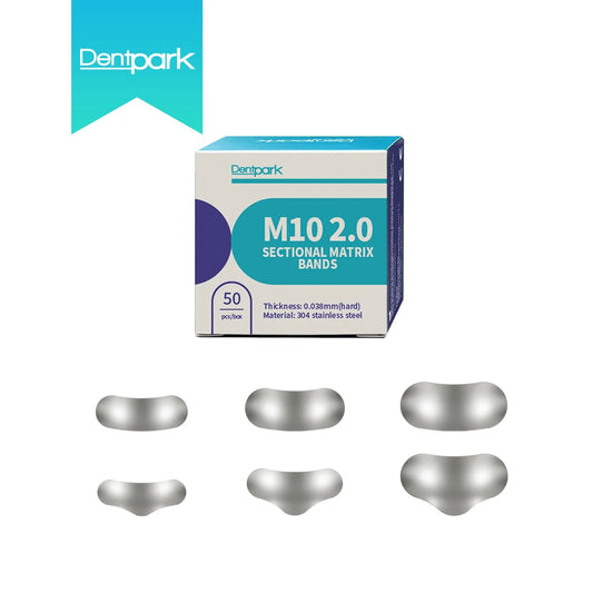 Dentpark/50pcs Dental Matrix Bands M10 2.0 Sectional Contoured Matrices Thickness: 0.038mm Dentistry Materials Tools