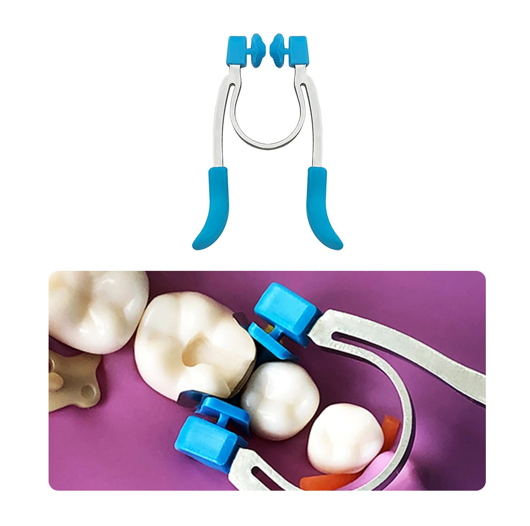 Dentpark Dental Sectional Matrix System KIT G2 30pcs Bands & 1 Handheld retainer Clamp Ring R4 Clip Quick Class Ⅱ Restoration