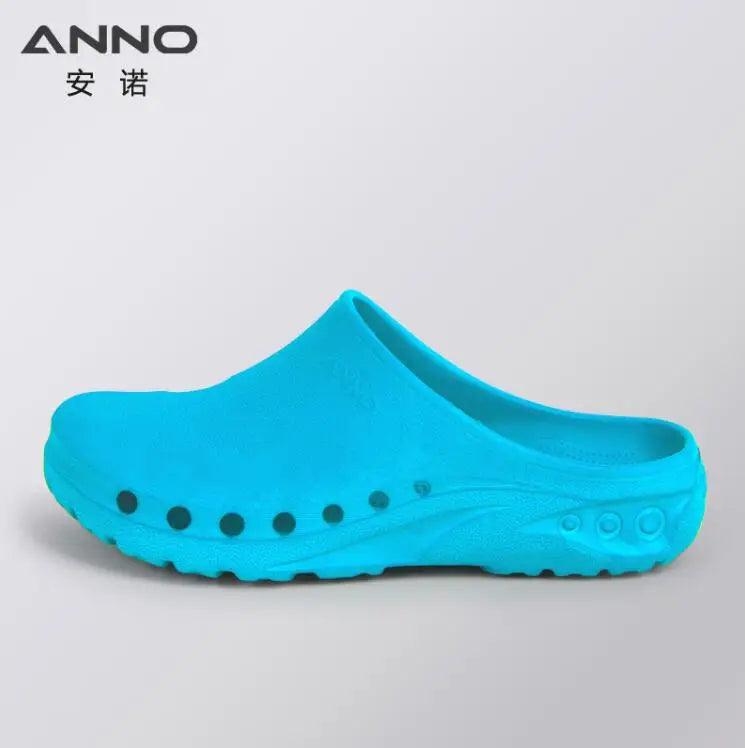 ANNO EVA Soft Doctors Nurses Shoes Hospital Clog Operating Room Lab SPA Slipper Work Flat Shoes for Long Standing C09