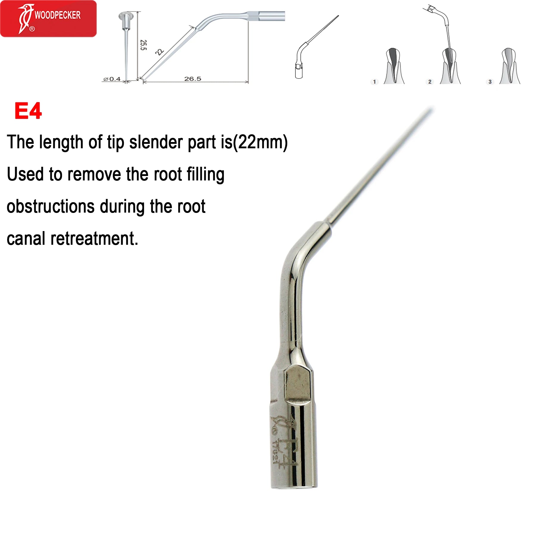 Original Woodpecker Dental Ultrasonic Scaler Tips Dentistry Ultrasound Tip P E G SB For Teeth Cleaning Dental Products Fit EMS E4