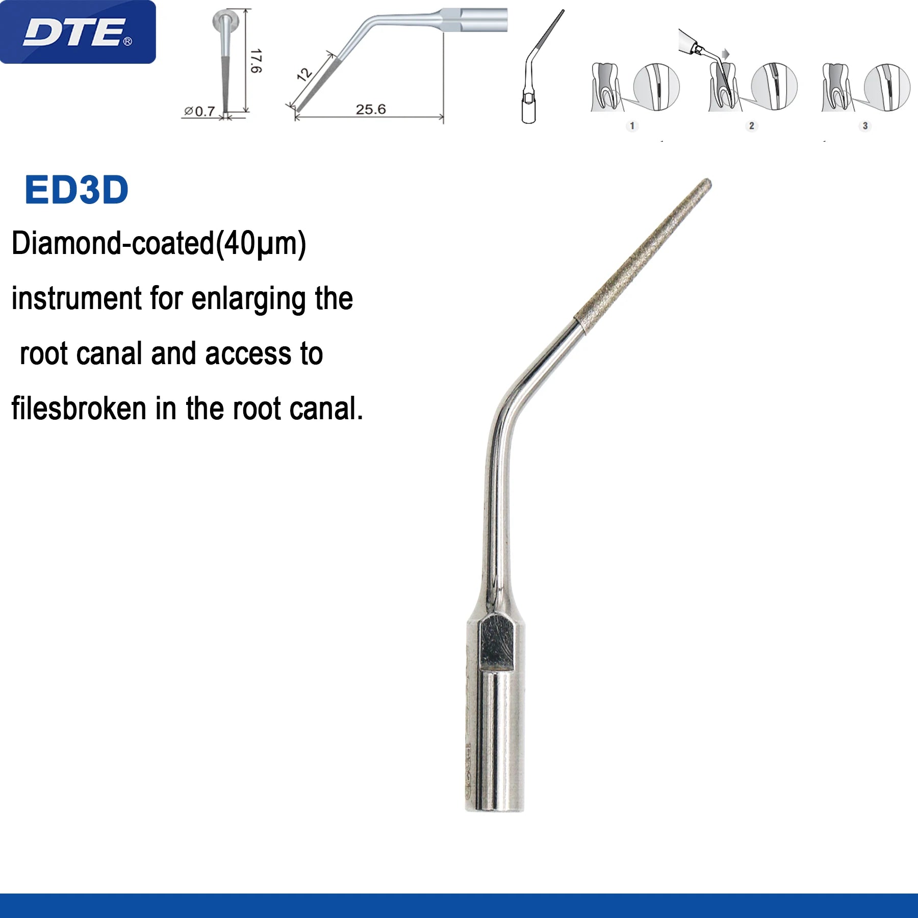 Woodpecker DTE Dental Ultrasonic Scaler Tips Scaling Endo Tip Dentistry Instruments Medical Accessories Fit EMS Satelec NSK ED3D
