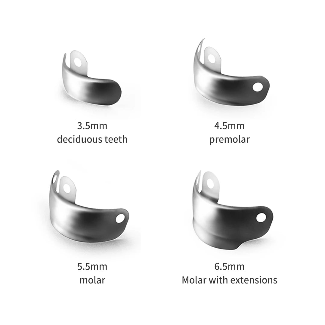 Dentpark Dental Sectional Matrix System Set Metal Matrices Bands Resin Clip Clamp Separating Ring Autoclavable Dentist Tools