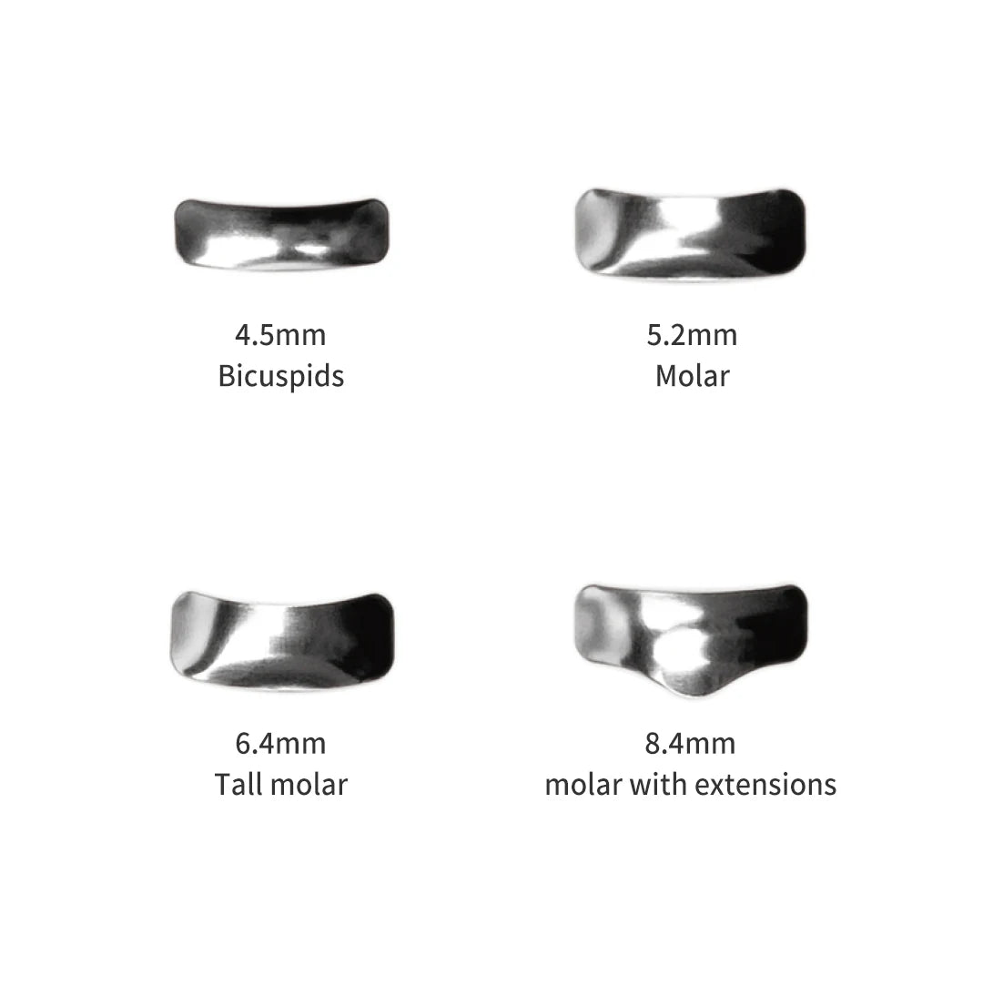 Dentpark Dental Sectional Matrix System Soft Metal Bands M2 1.0 Thickness 0.038MM for class-Ⅱ Composite Resin restoration