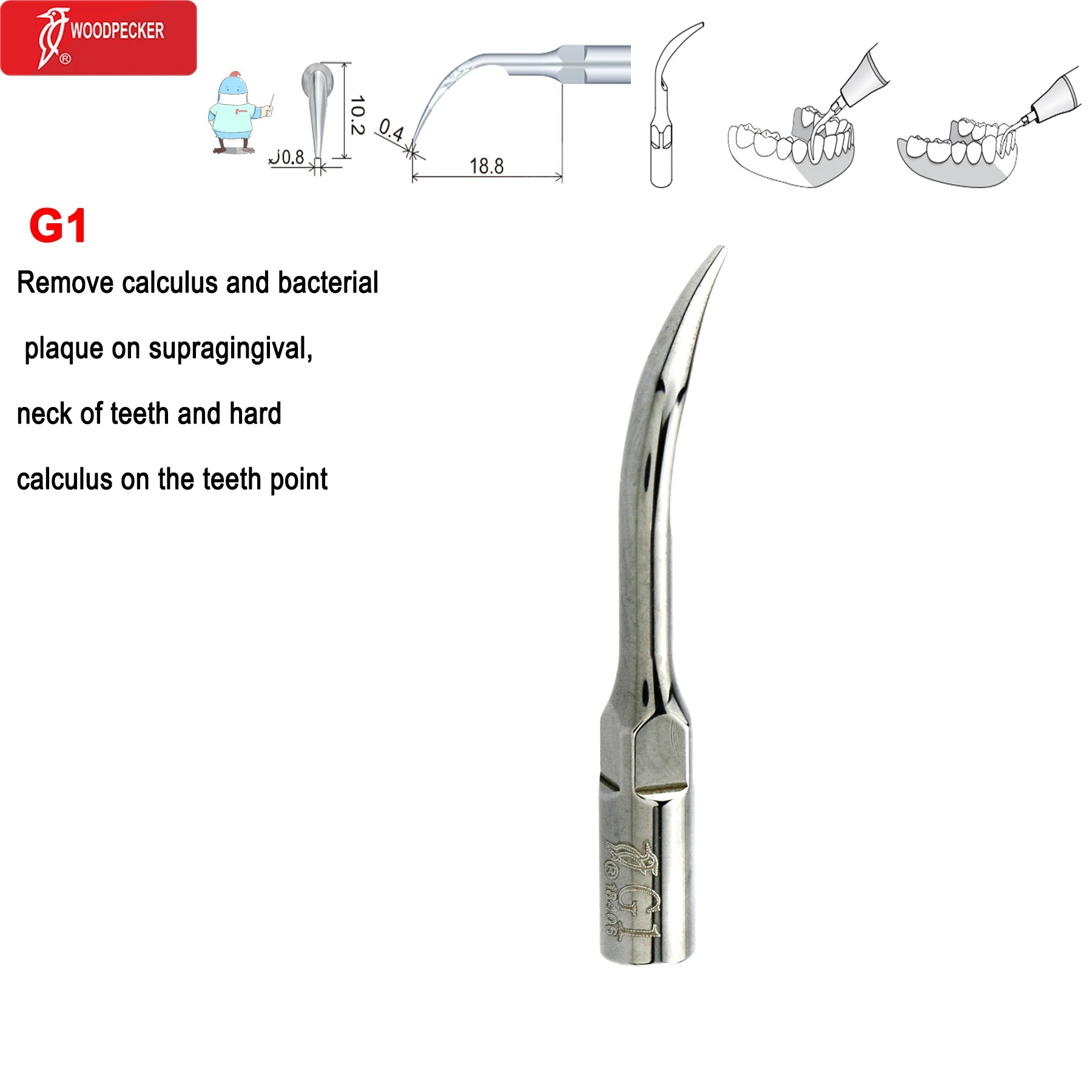 Dental Ultrasonic Scaler Tips Dentistry Instrument Scaling Tip Medical Accessories Fit EMS NSK SATELEC Scaler Handpiece G1