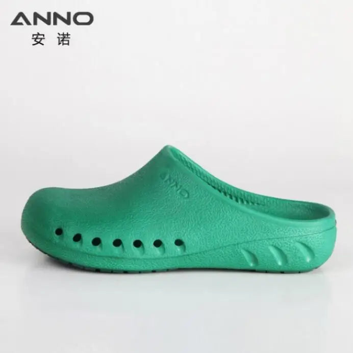 ANNO EVA Soft Doctors Nurses Shoes Hospital Clog Operating Room Lab SPA Beauty Salon Slipper Work Flat Shoes With Foot Pad C05