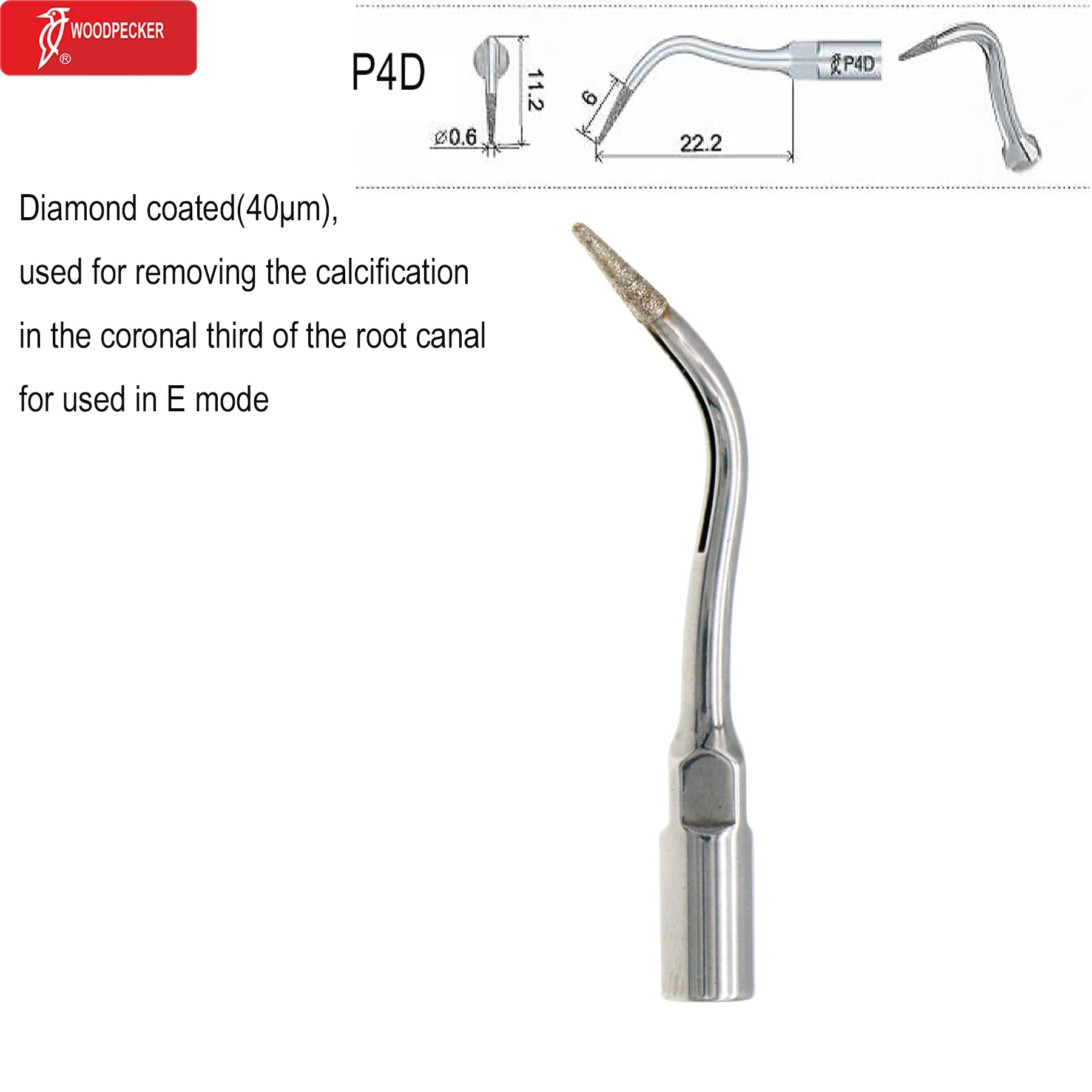 Original Woodpecker Dental Ultrasonic Scaler Tips Dentistry Ultrasound Tip P E G SB For Teeth Cleaning Dental Products Fit EMS P4D