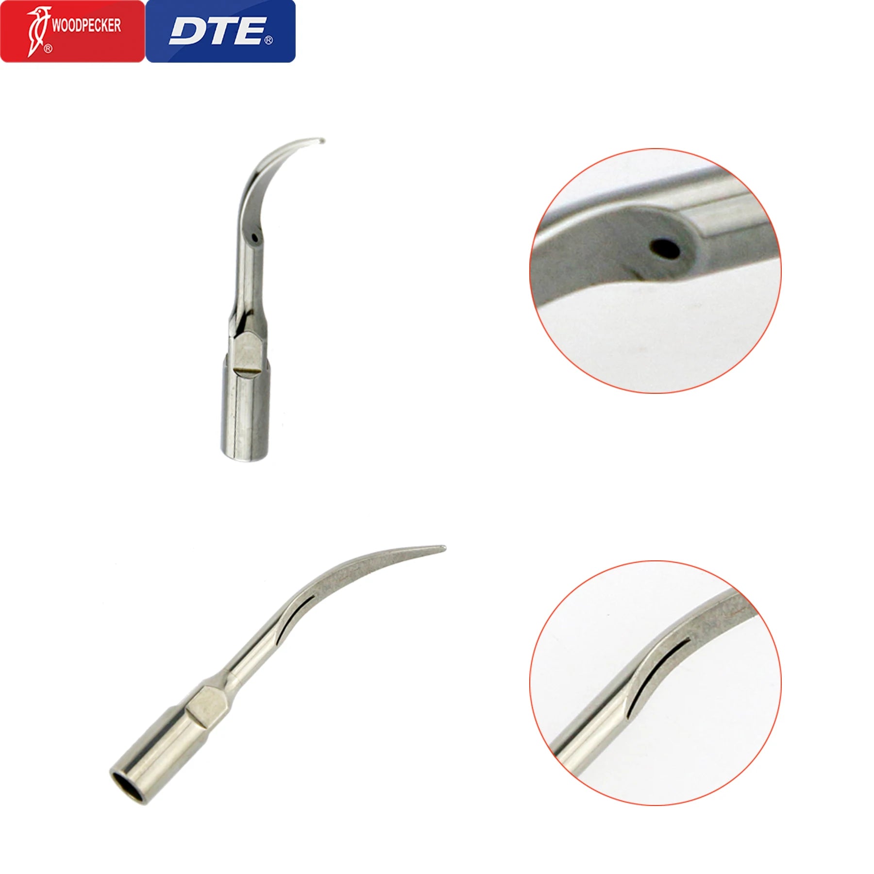Original Woodpecker DTE Dental Scaler Tips Ultrasonic Scaling Tip G1-G8 GD1-GD8 For teeth cleaning Fit EMS NSK Satelec Acteon