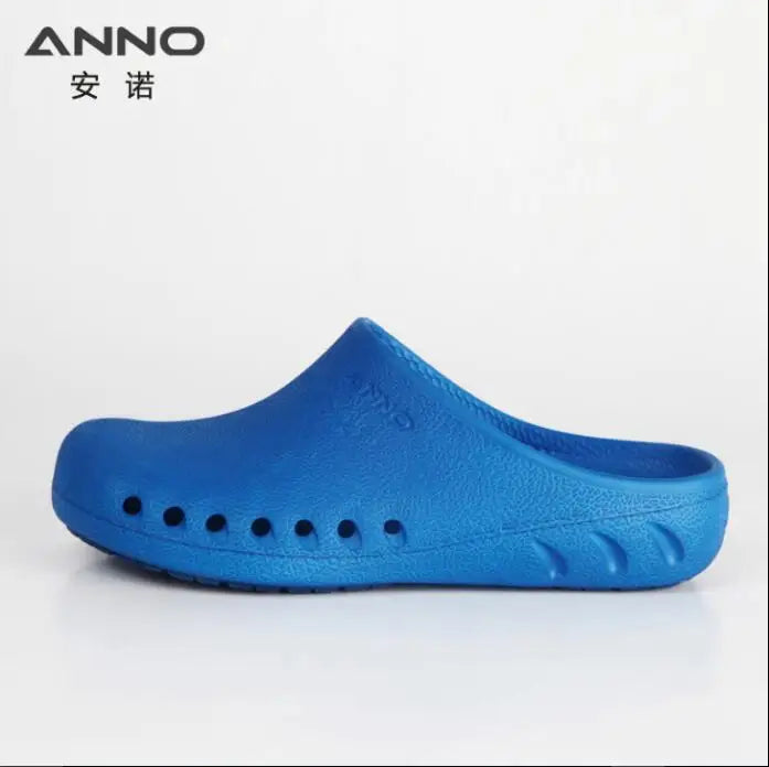 ANNO EVA Soft Doctors Nurses Shoes Hospital Clog Operating Room Lab SPA Beauty Salon Slipper Work Flat Shoes With Foot Pad C10