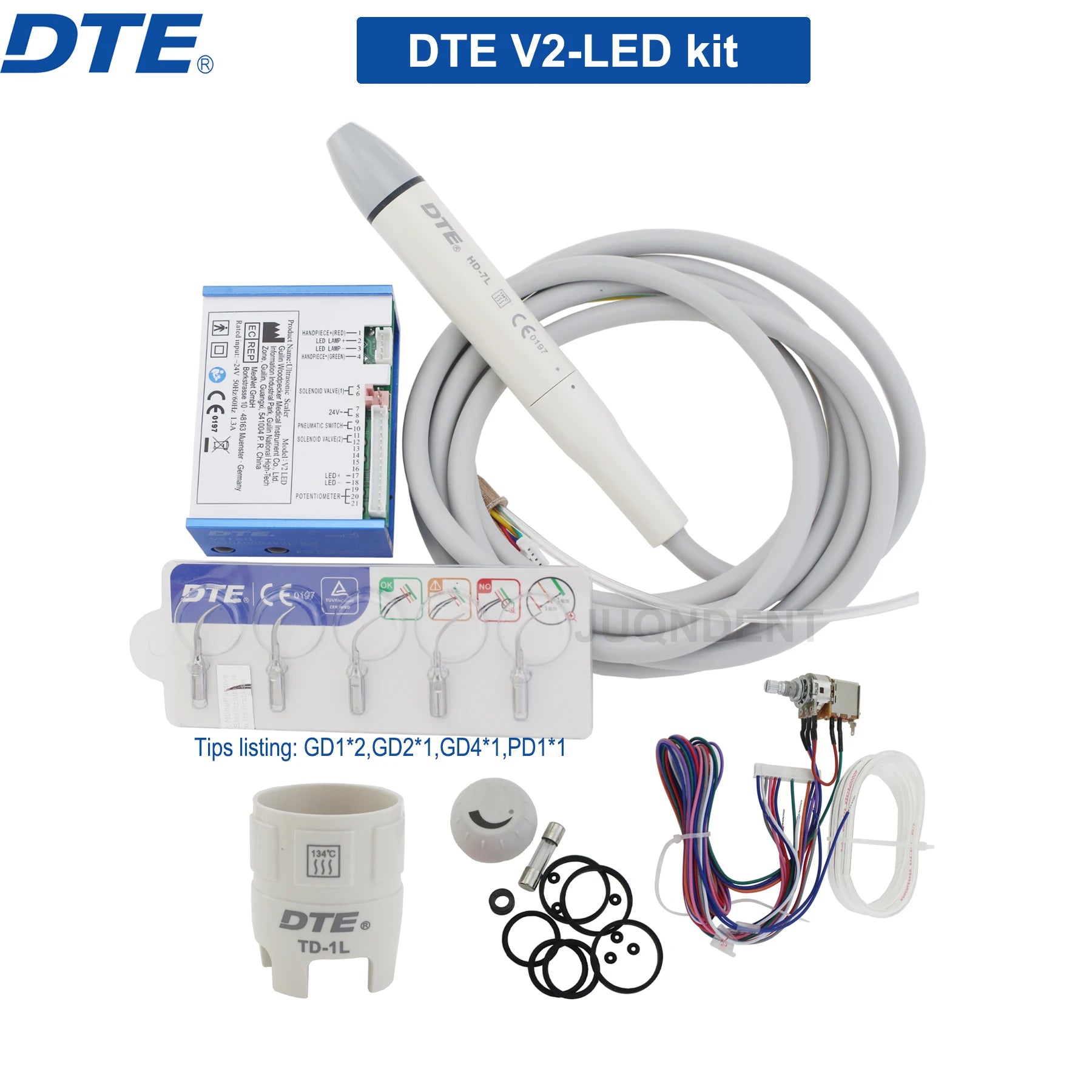 Woodpecker DTE Dental Ultrasonic Piezo Scaler Build-In UDS N2 N3 V2 V3 LED Main Unit Control Board Controller Dental Products V2 LED Scaler KIT