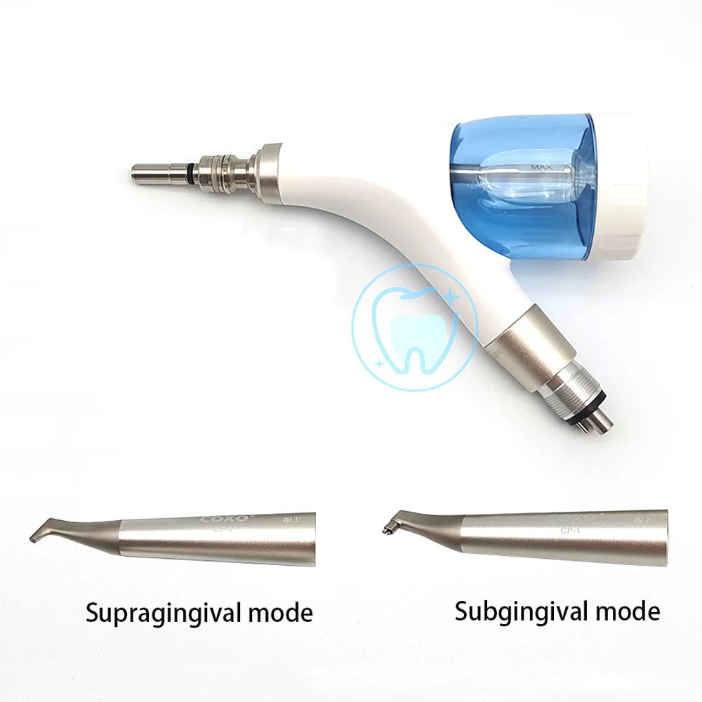 COXO Dental Air Polisher Prophy Jet Air Polisher Teeth Cleaning Polishing Tool Supragingival And Subgingival 2 In 1 CP-1