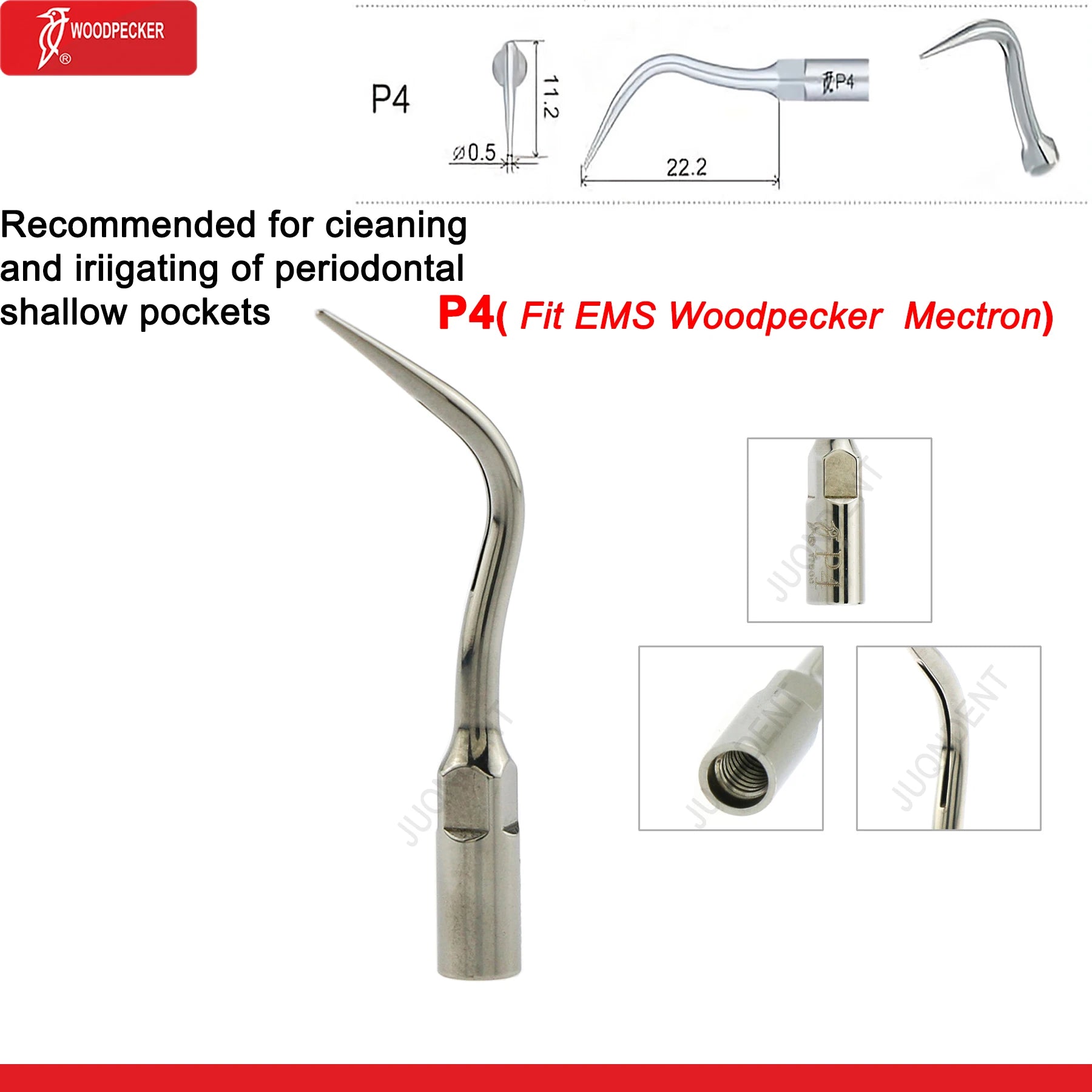 Woodpecker Dental Ultrasonic Scaler Piezo Build In UDS N2/N3 Scaler Tips For Teeth Scaling Endodontics Periodontics Fit EMS P4