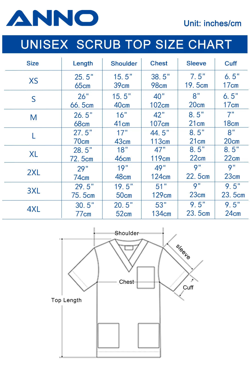 ANNO Women Hospital Nurse Uniform with Adjust Waist Body Scrubs Tops Pretty Clinic Paramedic Clothing Cosmetologist Coveralls