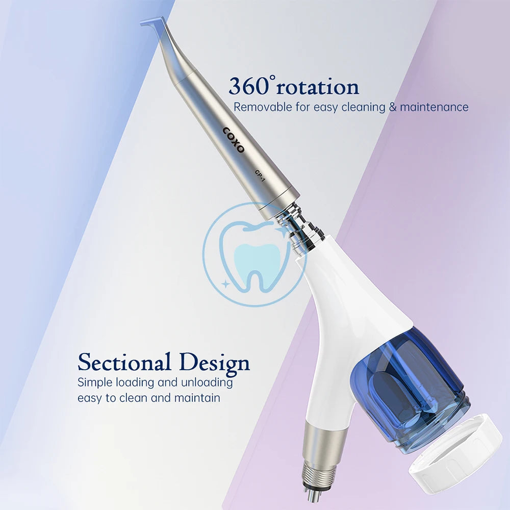 COXO Dental Air Polisher Prophy Jet Air Polisher Teeth Cleaning Polishing Tool Supragingival And Subgingival 2 In 1 CP-1