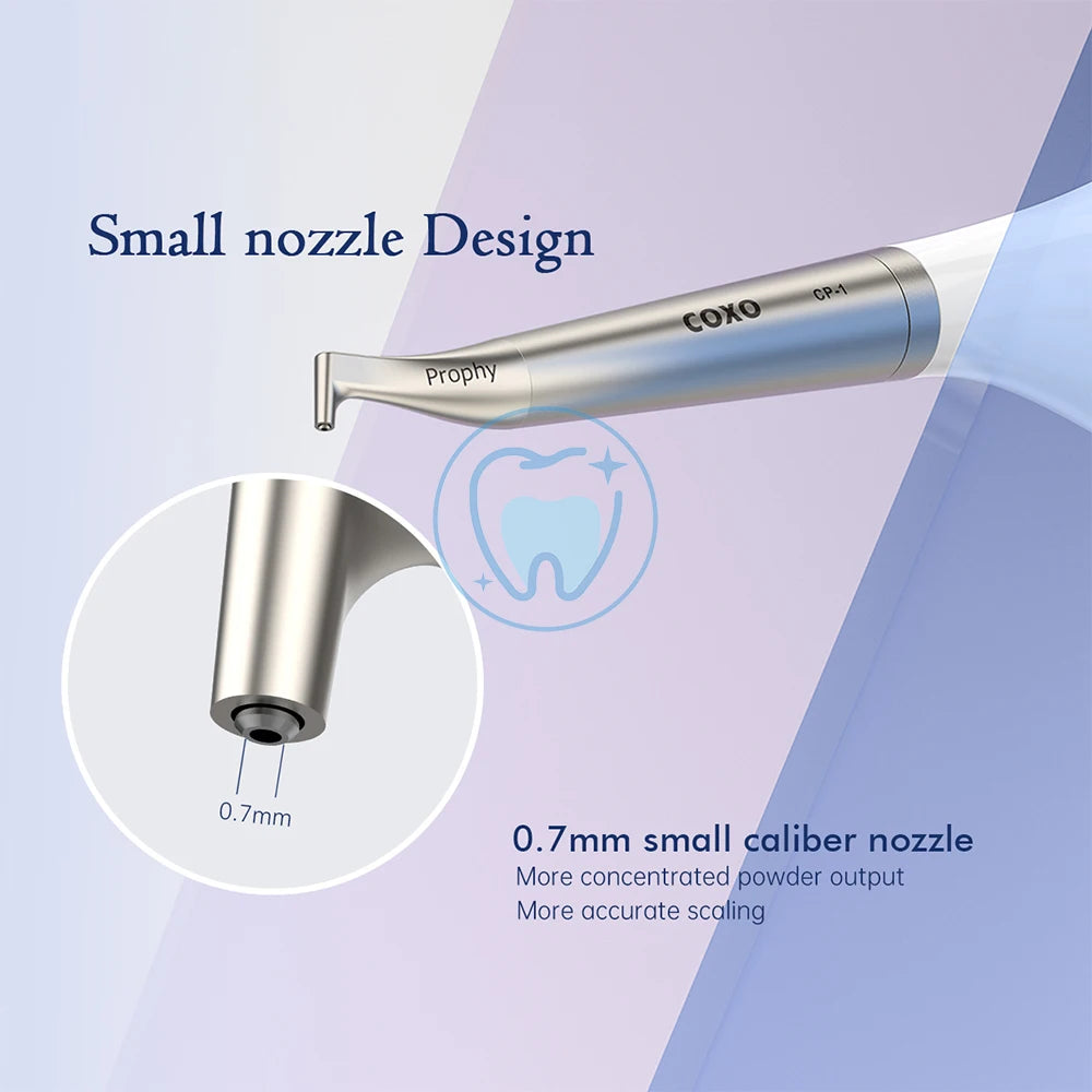 COXO Dental Air Polisher Prophy Jet Air Polisher Teeth Cleaning Polishing Tool Supragingival And Subgingival 2 In 1 CP-1