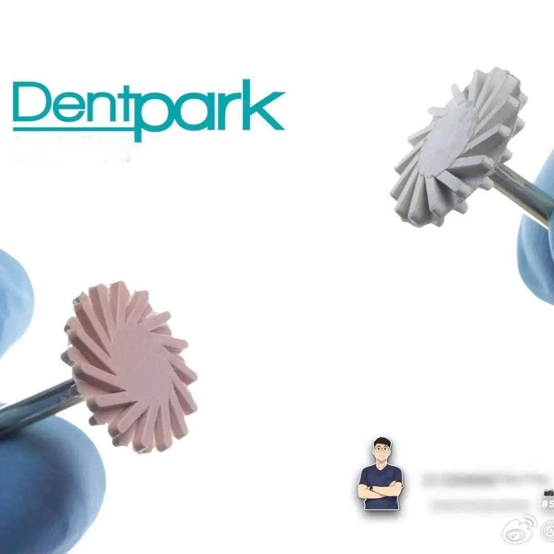 Dentpark 6pcs Dental polishers 2-step diamond impregnated Polishing Wheel kit high shine on all composite materials