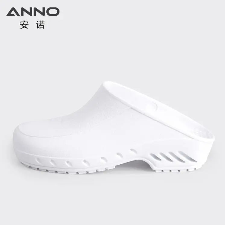 ANNO High Temperature Sterilization Shoes Classic Anti-static Anti Bacteria Clogs Safety Lab Doctor Nurse Slippers for Hospital C13