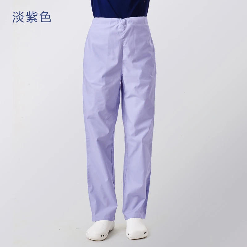 ANNO Work Trouser Doctor Nurse Uniform Bottoms Cotton More Pockets Dental Scrubs Pants SPA Nursing Scrub Pants 18PT001-DanZi