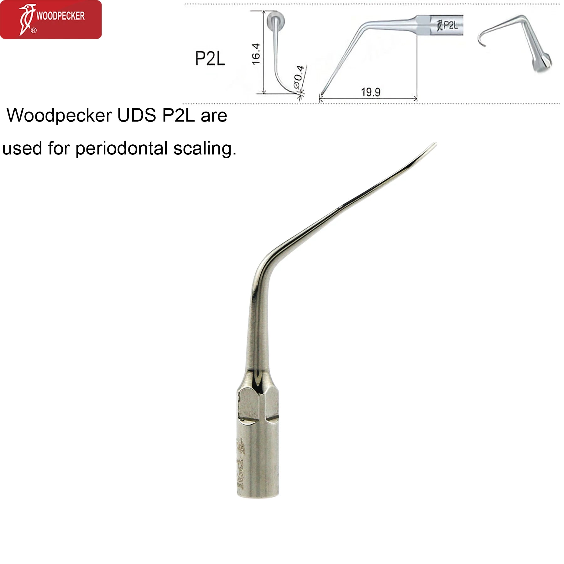 Original Woodpecker Dental Ultrasonic Scaler Tips Dentistry Ultrasound Tip P E G SB For Teeth Cleaning Dental Products Fit EMS P2L