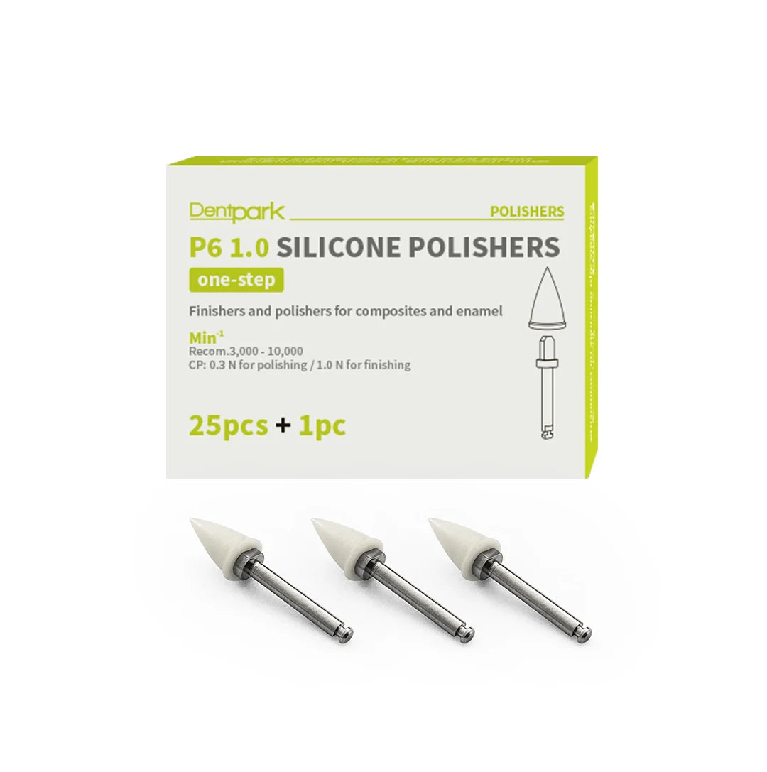 Dental Polisher One-step Finishing System Cup Point Disc for Composite Resin Restoration Nature Tooth Low-speed Tool RA Handle P6 25 points 1shank