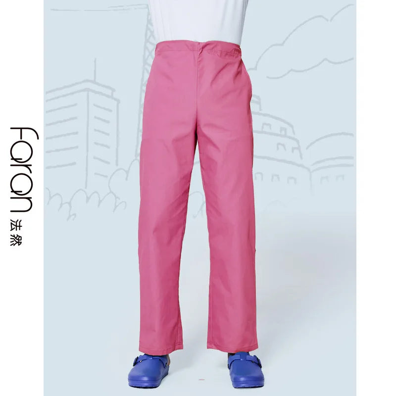 ANNO Work Trouser Doctor Nurse Uniform Bottoms Cotton More Pockets Dental Scrubs Pants SPA Nursing Scrub Pants FRPT1904-TaoHong