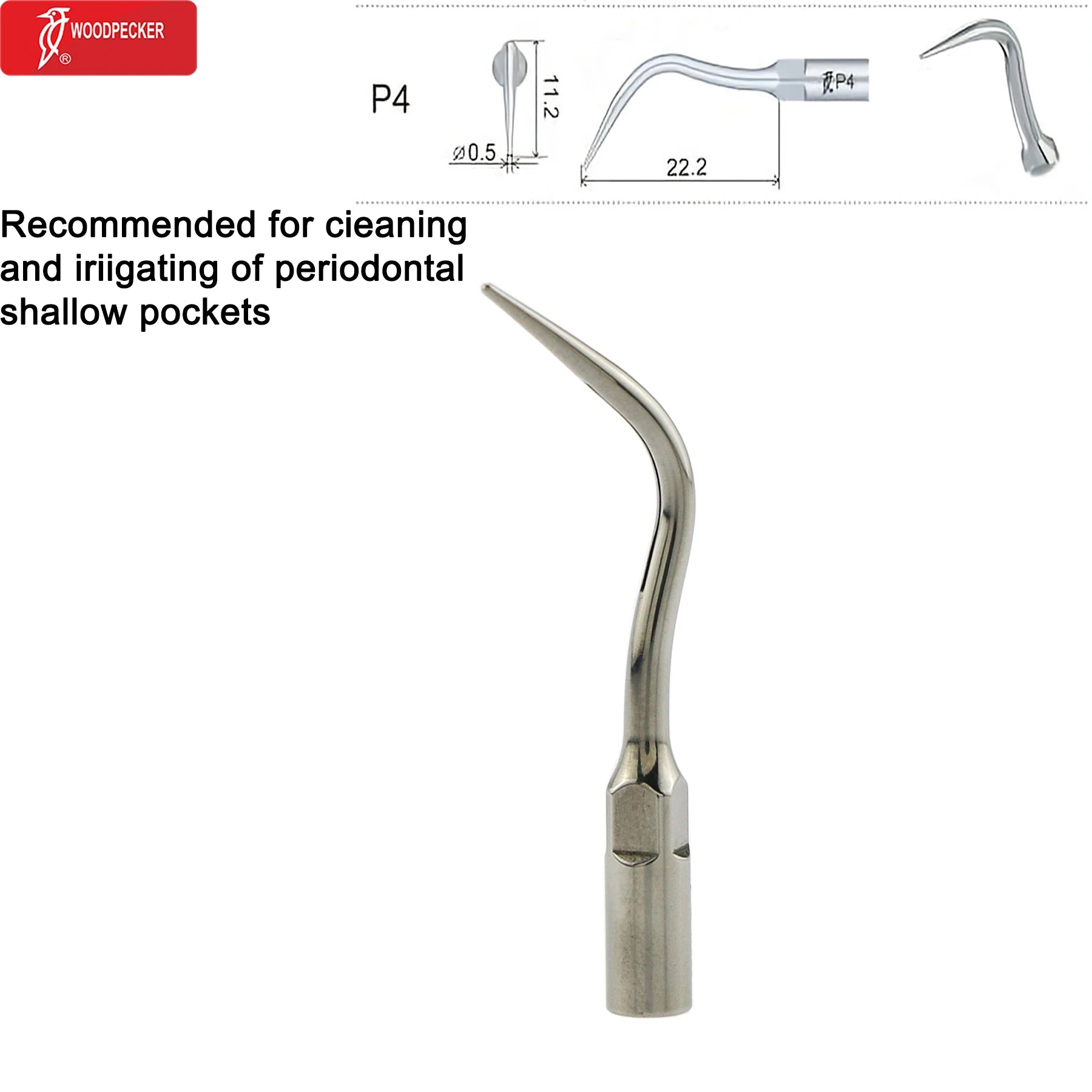 Original Woodpecker Dental Ultrasonic Scaler Tips Dentistry Ultrasound Tip P E G SB For Teeth Cleaning Dental Products Fit EMS P4