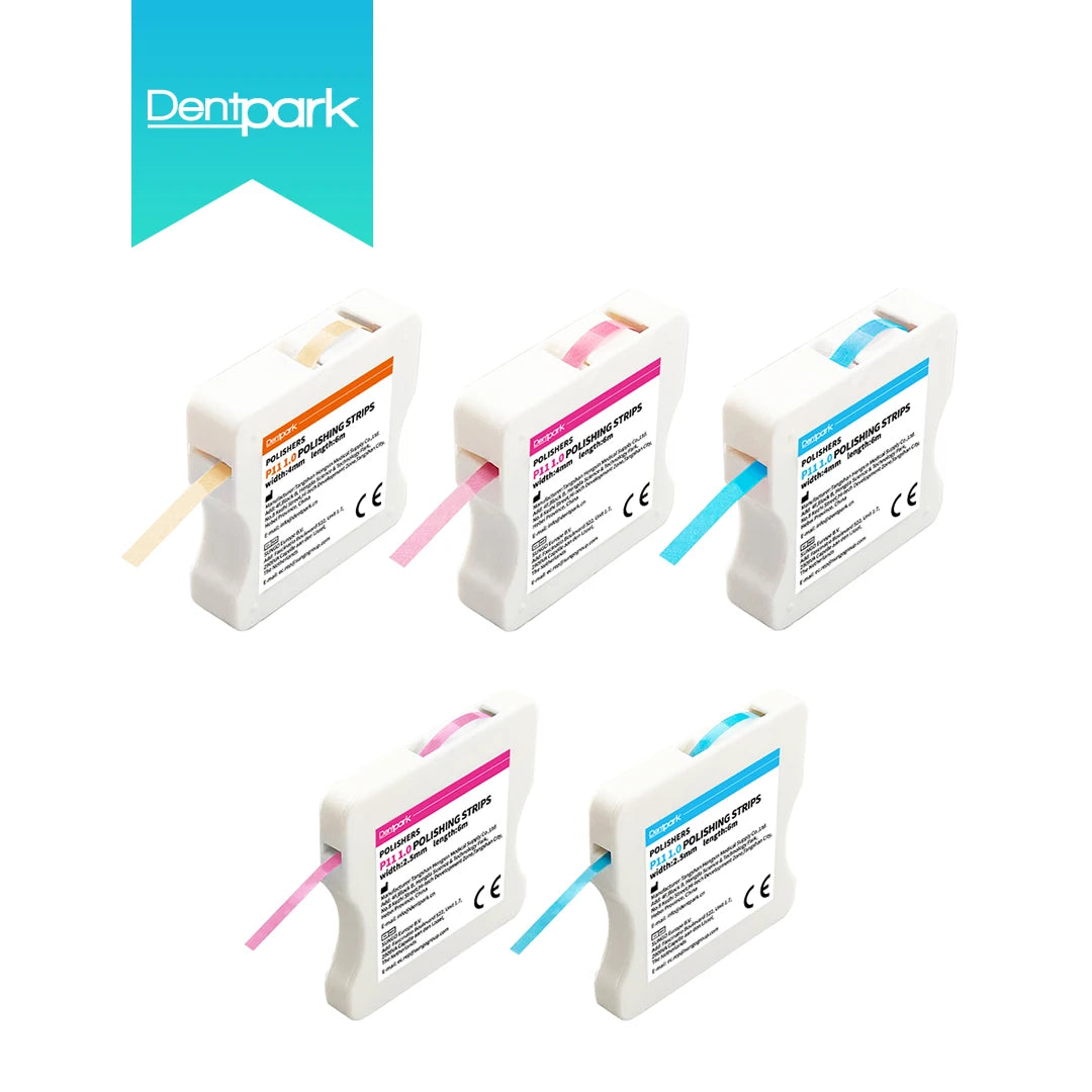 Dentpark/1Roll Dental Resin Polishing Strips Width 4mm/2.5mm Length 6m Dentist Material dental tools without grit stripping off
