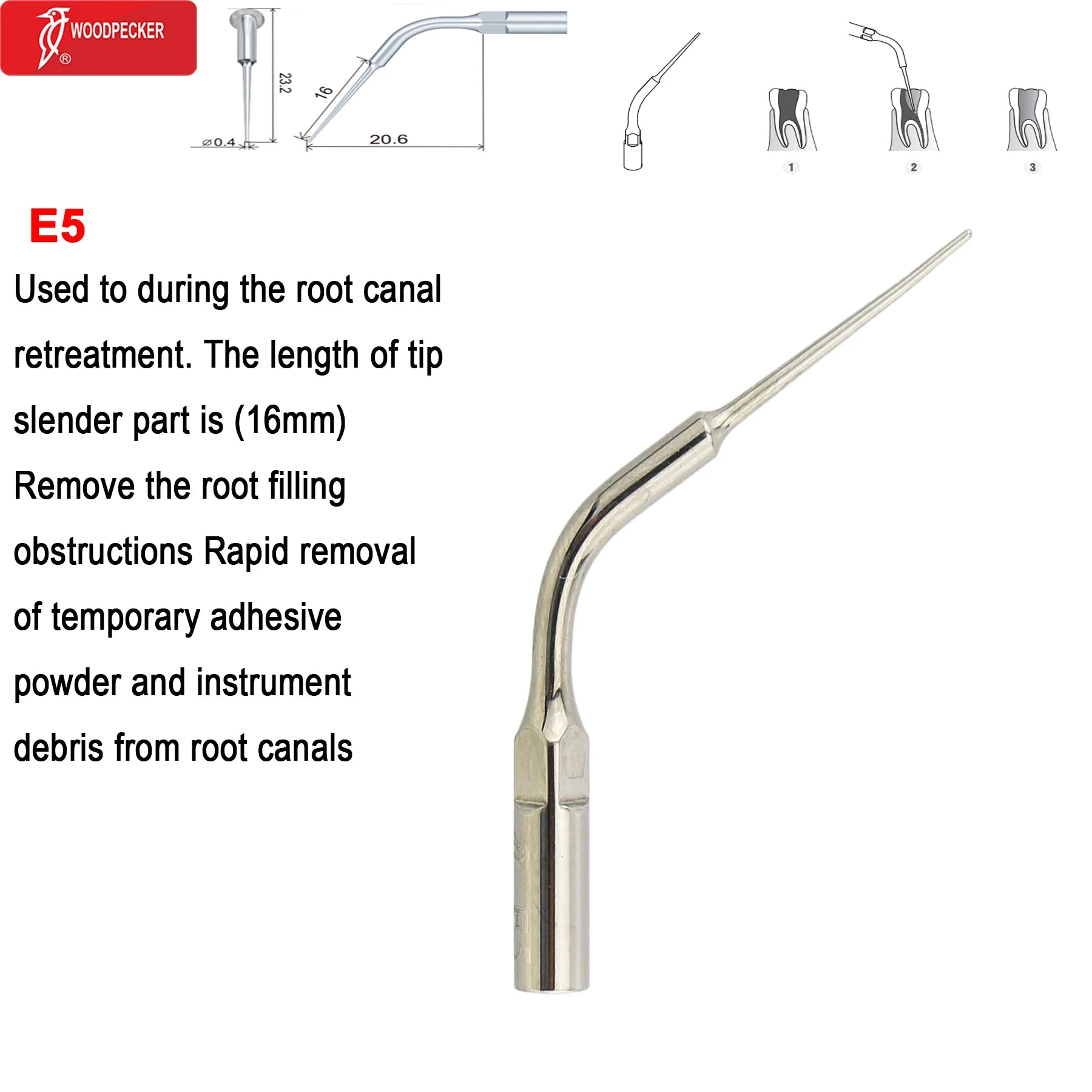 Original Woodpecker Dental Ultrasonic Scaler Tips Dentistry Ultrasound Tip P E G SB For Teeth Cleaning Dental Products Fit EMS E5