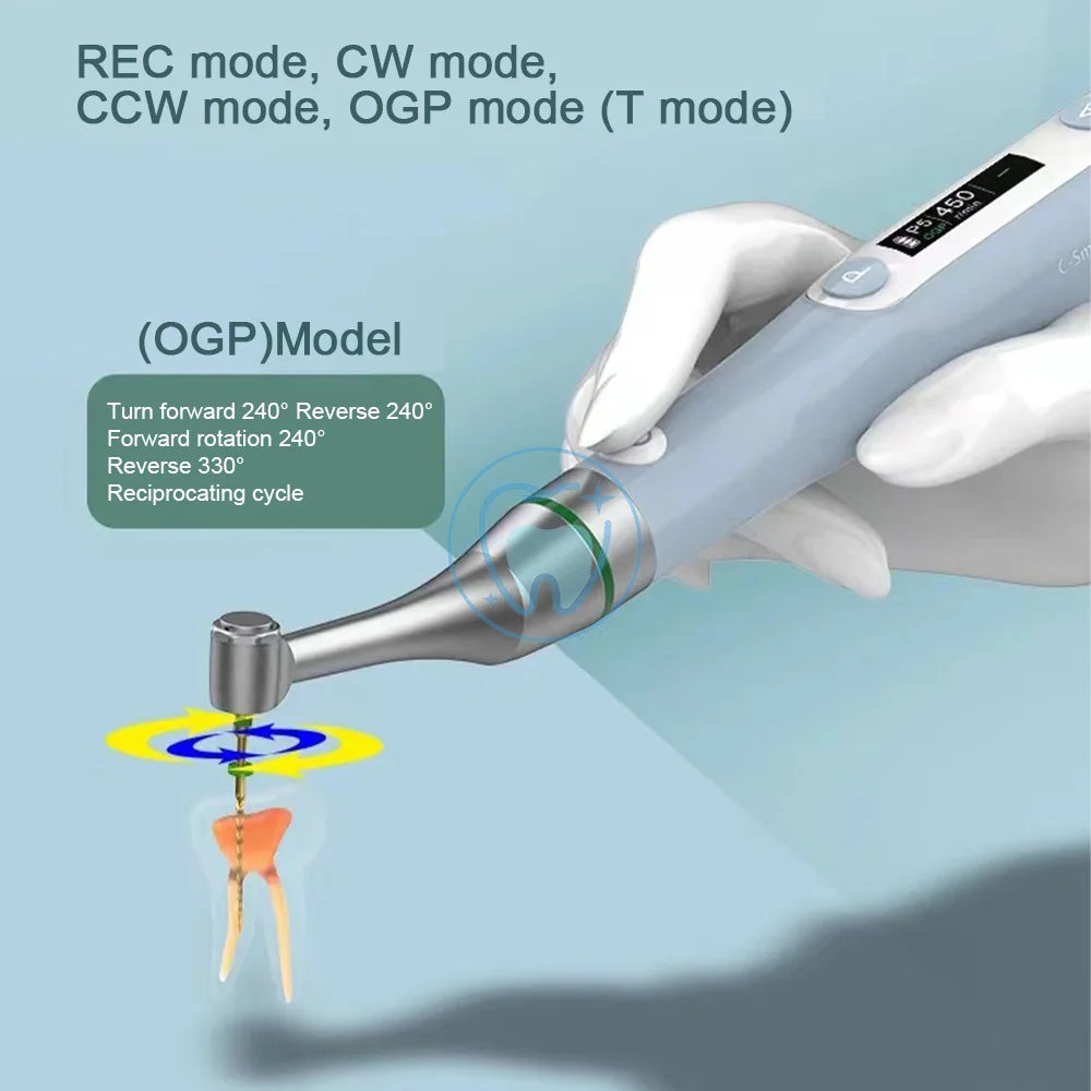 Dental Endo Motor COXO C-SMART NOVA Wireless 16:1 Head 360° Adjustable Handpiece for Root Canal Treat T-Mode Endodontic Motor